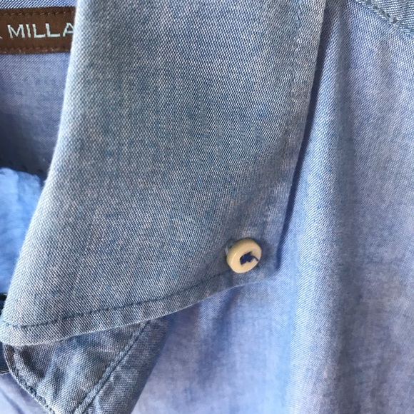 *Worn Once* Peter Millar blue oxford dress shirt - Picture 3 of 4